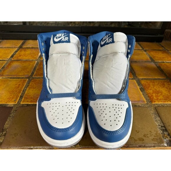 Mens 4 Air Jordan 1 Retro OG High True Blue Basketball Sneakers DZ5485-410 - Picture 3 of 7